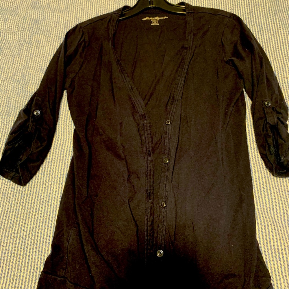 Eddie Bauer navy blue cardigan in size small